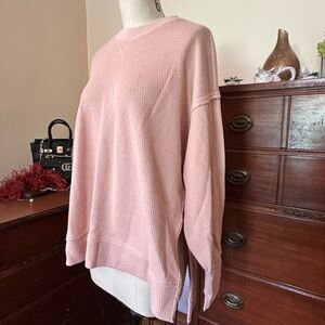 Aerie Soft Pink Crew Neck Sweater